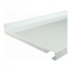 Twin Slot Shelf for Brackets 500x220mm Steel White
