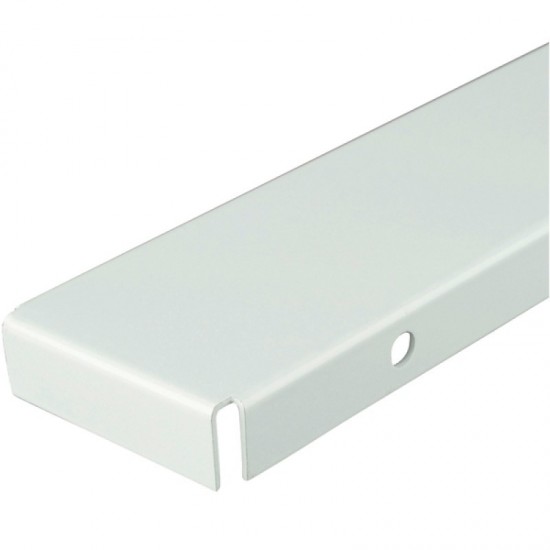 70x25mm Shelf Stiffener 1m Steel White