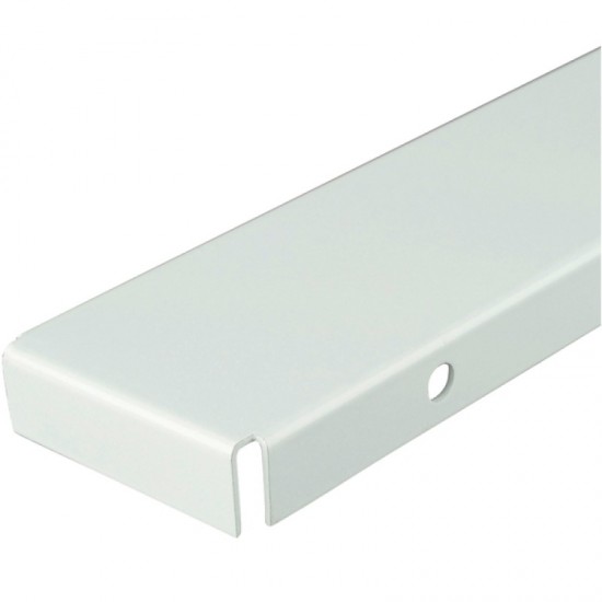 70x25mm Shelf Stiffener 1m Steel White
