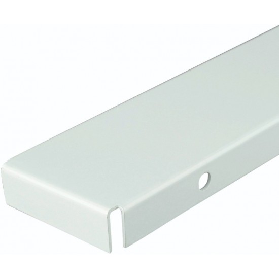 70x25mm Shelf Stiffener 1m Steel White