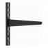 Twin Slot Bracket for Upright 120x50mm Steel Black Single