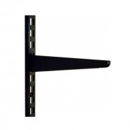 170mm Black Twin Slot Shelving Bracket