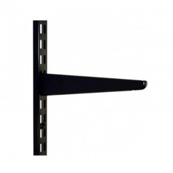 170mm Black Twin Slot Shelving Bracket