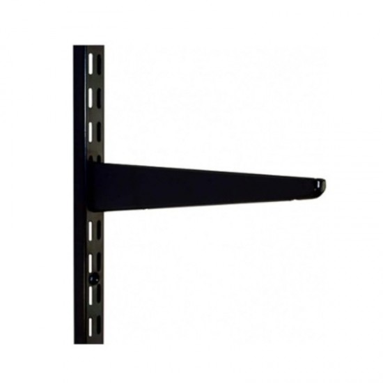 170mm Black Twin Slot Shelving Bracket
