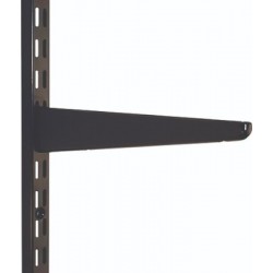 170mm Black Twin Slot Shelving Bracket