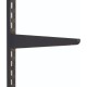 170mm Black Twin Slot Shelving Bracket