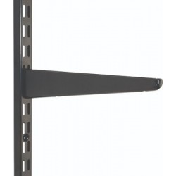 320mm Black Twin Slot Shelving Bracket