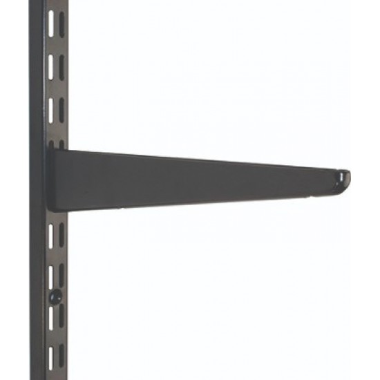 370mm Black Twin Slot Shelving Bracket