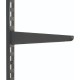 370mm Black Twin Slot Shelving Bracket