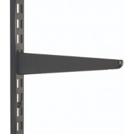 370mm Black Twin Slot Shelving Bracket