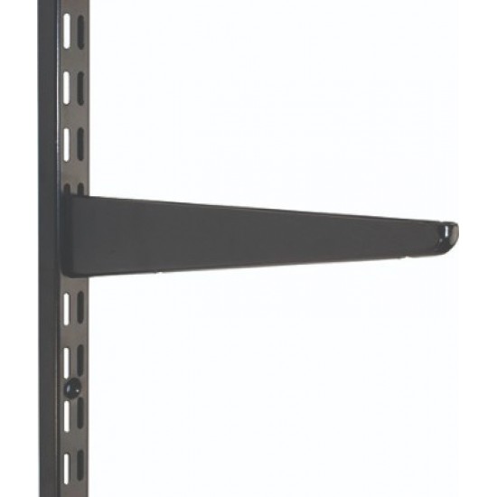 370mm Black Twin Slot Shelving Bracket