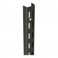 Twin Slot Upright for Brackets 1220mm Steel Black