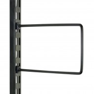 Black Flexi Bookend 150mm x 120mm - Twin Slot Shelving Pair