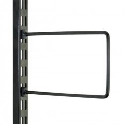Black Flexi Bookend 150mm x 120mm - Twin Slot Shelving Pair