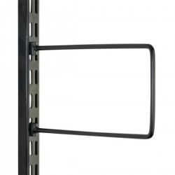 Black Flexi Bookend 150mm x 120mm - Twin Slot Shelving Pair