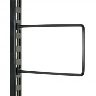Black Flexi Bookend 200mm x 120mm - Twin Slot Shelving Pair
