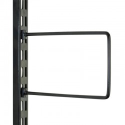 Black Flexi Bookend 250mm x 150mm - Twin Slot Shelving Pair