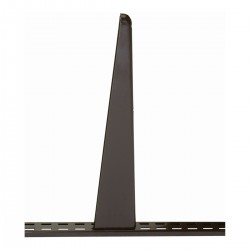 Twin Slot Bracket for Upright 120x50mm Steel Brown Single