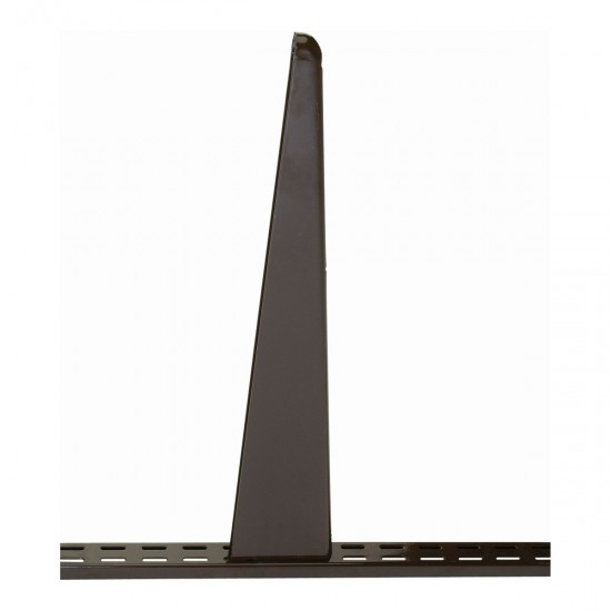 Twin Slot Bracket for Upright 120x50mm Steel Brown Single