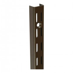 Twin Slot Upright for Brackets 430mm Steel Brown