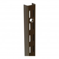 Twin Slot Upright for Brackets 1220mm Steel Brown