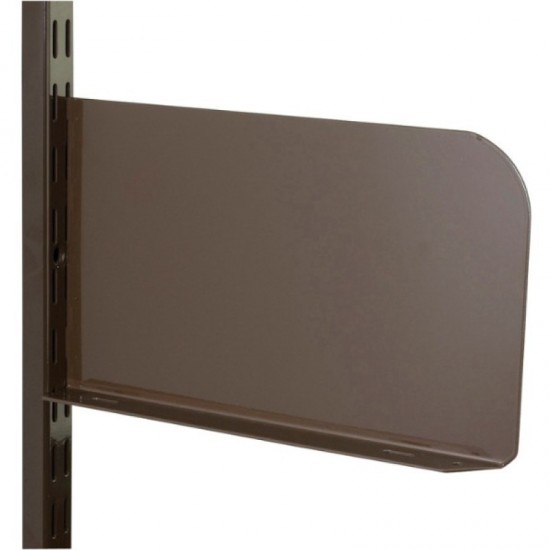 Brown Shelf End 150mm x 150mm - Twin Slot Shelving Pair