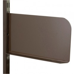 Brown Shelf End 150mm x 150mm - Twin Slot Shelving Pair