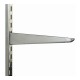 Twin Slot Bracket for Upright 220x50mm Steel Silver Single