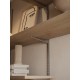 Twin Slot Bracket for Upright 220x50mm Steel Silver Single