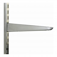 Twin Slot Bracket for Upright 610x85mm Steel Silver Single