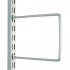 200mm Silver Twin Slot Flexible Bookends Silver 2 Piece