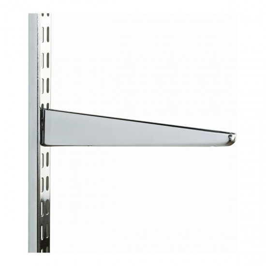 Twin Slot Bracket for Upright 120x50mm Chrome Steel Single