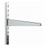 Twin Slot Bracket for Upright 120x50mm Chrome Steel Single