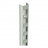 Twin Slot Upright for Brackets 710mm Chrome Steel