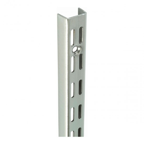 Twin Slot Upright for Brackets 1000mm Chrome Steel