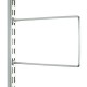 150mm Chrome Twin Slot Flexible Bookends Steel 2 Piece