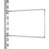 200mm Chrome Twin Slot Flexible Bookends Steel 2 Piece