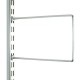 250mm Chrome Twin Slot Flexible Bookends Steel 2 Piece