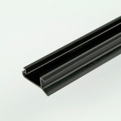 2m Black ProFrame Cladding Extrusion for 25mm Square Tube Aluminium