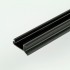 2m Black ProFrame Cladding Extrusion for 25mm Square Tube Aluminium
