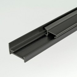 2m Black ProFrame Extrusion Strip for 25mm Square Tube Aluminium