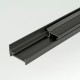 2m Black ProFrame Extrusion Strip for 25mm Square Tube Aluminium