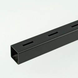 2m Black ProFrame Square Tube with Single Slot Steel