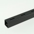 2m Black ProFrame Square Tube with Single Slot Steel