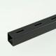 2m Black ProFrame Square Tube with Single Slot Steel