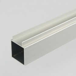 2m ProFrame Square Tube Double Fin One Face Aluminium