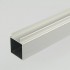 2m ProFrame Square Tube Double Fin One Face Aluminium