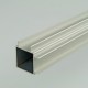 2m ProFrame Square Tube Double Fin Two Faces Aluminium