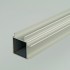 2m ProFrame Square Tube Double Fin Two Faces Aluminium