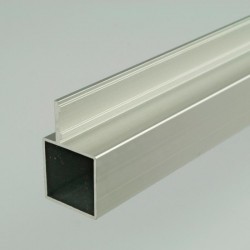 2m ProFrame Square Tube Single Fin One Face 2m Aluminium